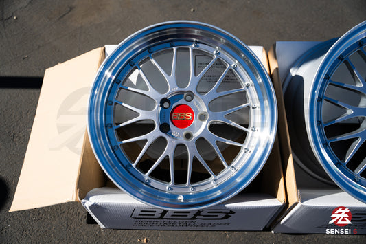 BBS LM / 19x9.5 +22, 19x11 +37 / 5x120 / Plata Diamante
