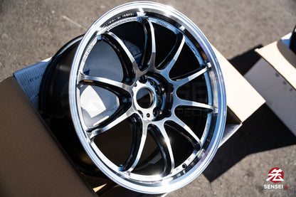 Work Emotion ZR10 1P / 18x9.5 +22 / 5x114.3 / Glim Black Diamond Cut Rim (GTKRC)
