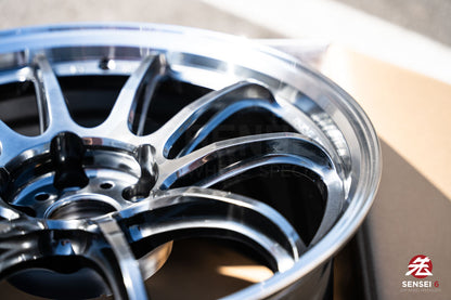 Work Emotion ZR10 1P / 18x9.5 +22 / 5x114.3 / Glim Black Diamond Cut Rim (GTKRC)