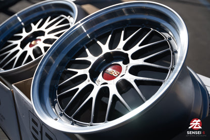 BBS LM / 19x9.5 +22, 19x11 +37 / 5x120 / Diamante Negro