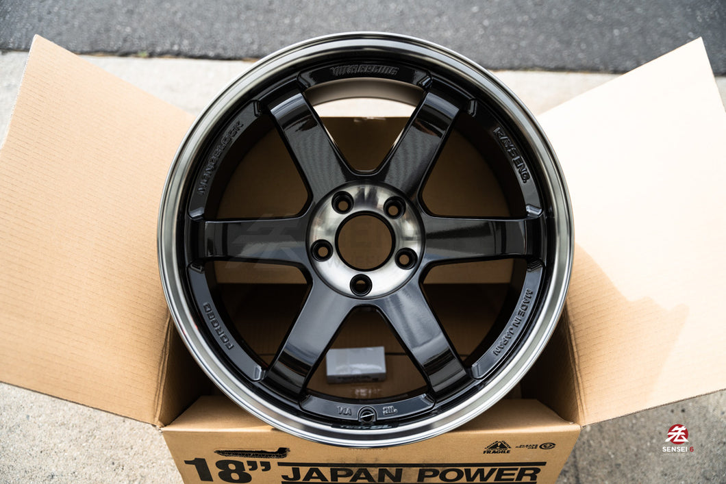 Volk TE37SL / 18x10.5 +15 / 5x114.3 / Pressed Double Black