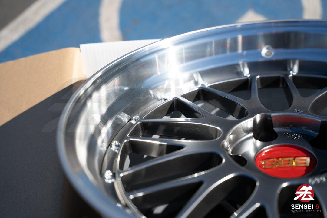 BBS LM / 19x9.5 +22, 19x11 +37 / 5x120 / Diamante Negro