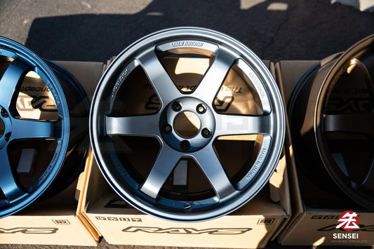 Volk TE37SL / 18x10.5 +15 / 5x114.3 / Matte Blue Gunmetal (GB)