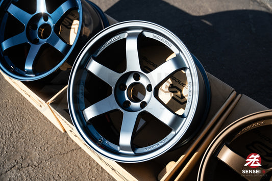 Volk TE37SL / 18x10.5 +15 / 5x114.3 / Matte Blue Gunmetal (GB)