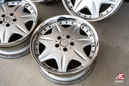 18" Work LS207 (Used Wheels) / 5x114.3 / 18x8 +38 / Silver