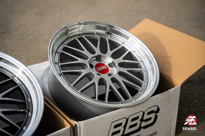 BBS LM / 20x9.5 +30 / 5x114.3 / Plata Diamante 