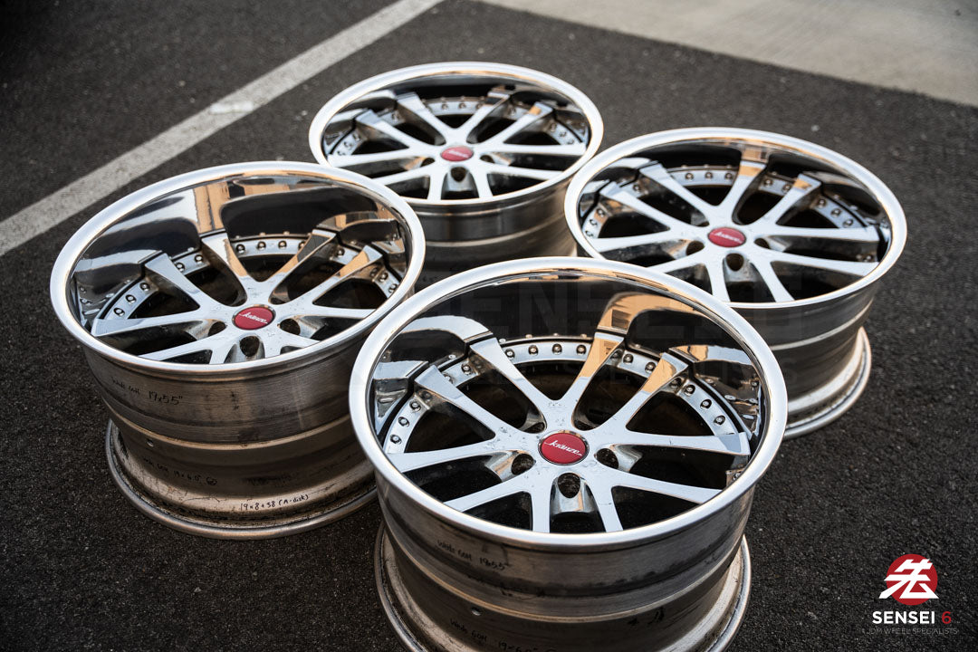 19" Weds Kranze LXZ (Used Wheels) / 5x114.3 / 19x9.5 +22, 19x11.5 -16 / Chrome