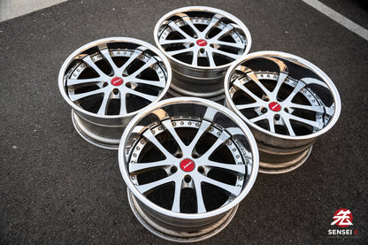 19" Weds Kranze LXZ (Used Wheels) / 5x114.3 / 19x9.5 +22, 19x11.5 -16 / Chrome