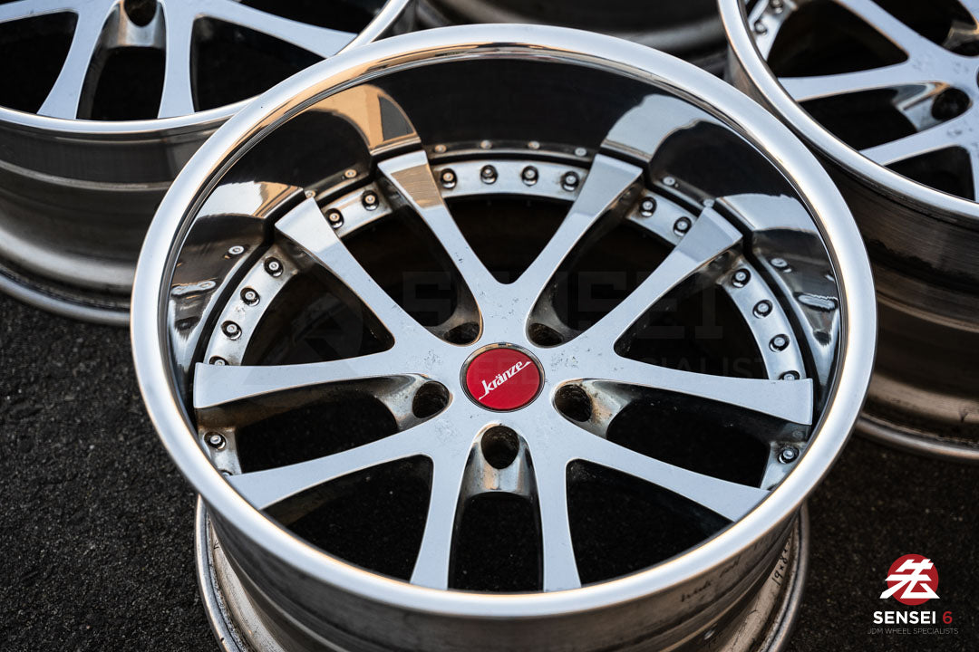 19" Weds Kranze LXZ (Used Wheels) / 5x114.3 / 19x9.5 +22, 19x11.5 -16 / Chrome
