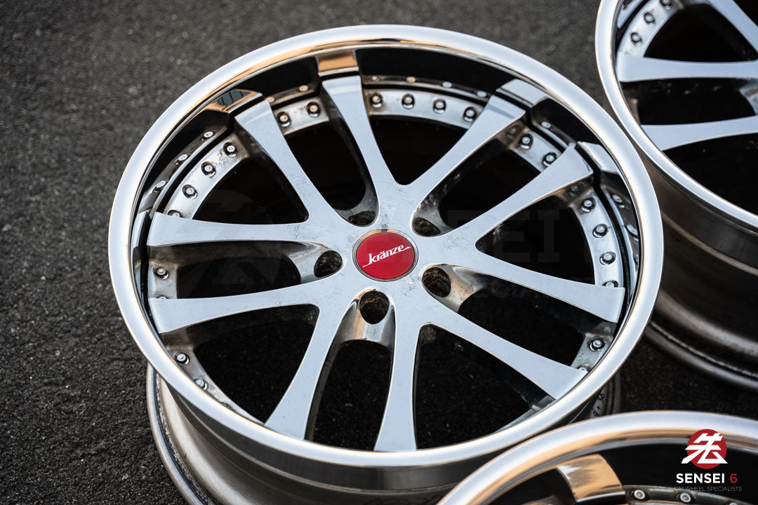 19" Weds Kranze LXZ (Used Wheels) / 5x114.3 / 19x9.5 +22, 19x11.5 -16 / Chrome