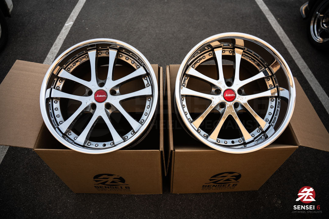 19" Weds Kranze LXZ (Used Wheels) / 5x114.3 / 19x9.5 +22, 19x11.5 -16 / Chrome