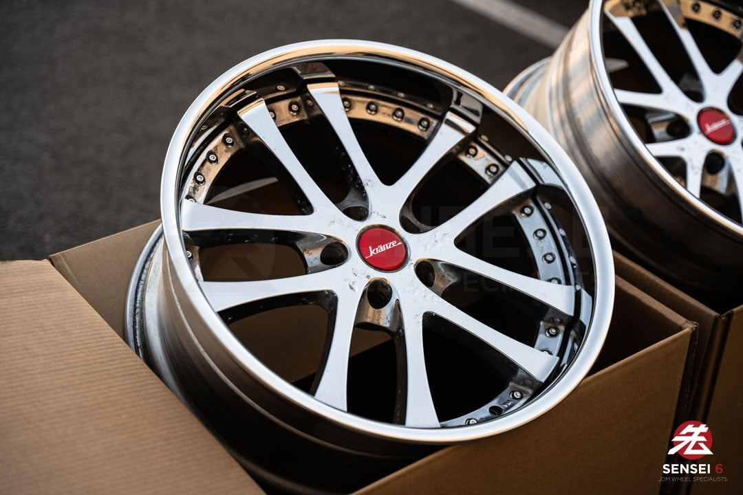 19" Weds Kranze LXZ (Used Wheels) / 5x114.3 / 19x9.5 +22, 19x11.5 -16 / Chrome