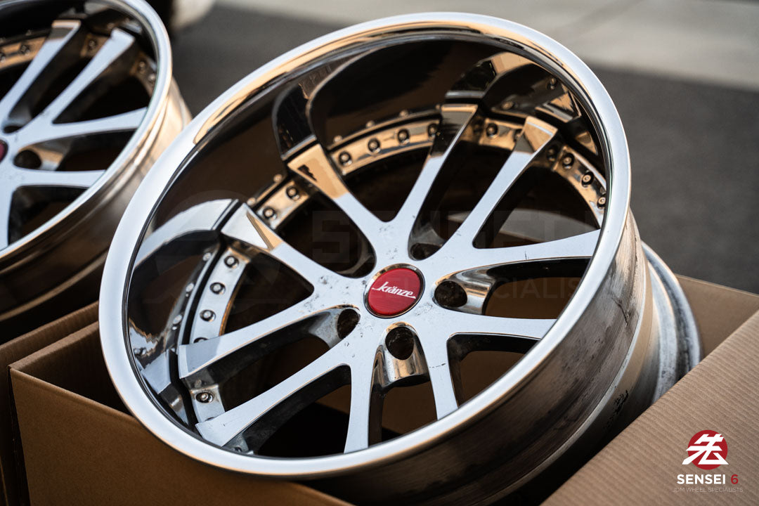 19" Weds Kranze LXZ (Used Wheels) / 5x114.3 / 19x9.5 +22, 19x11.5 -16 / Chrome