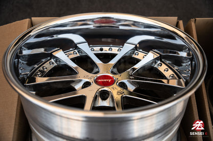 19" Weds Kranze LXZ (Used Wheels) / 5x114.3 / 19x9.5 +22, 19x11.5 -16 / Chrome