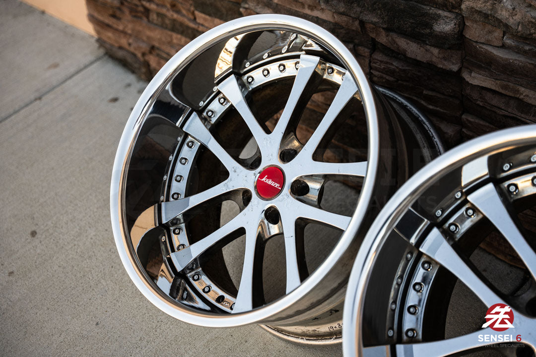 19" Weds Kranze LXZ (Used Wheels) / 5x114.3 / 19x9.5 +22, 19x11.5 -16 / Chrome
