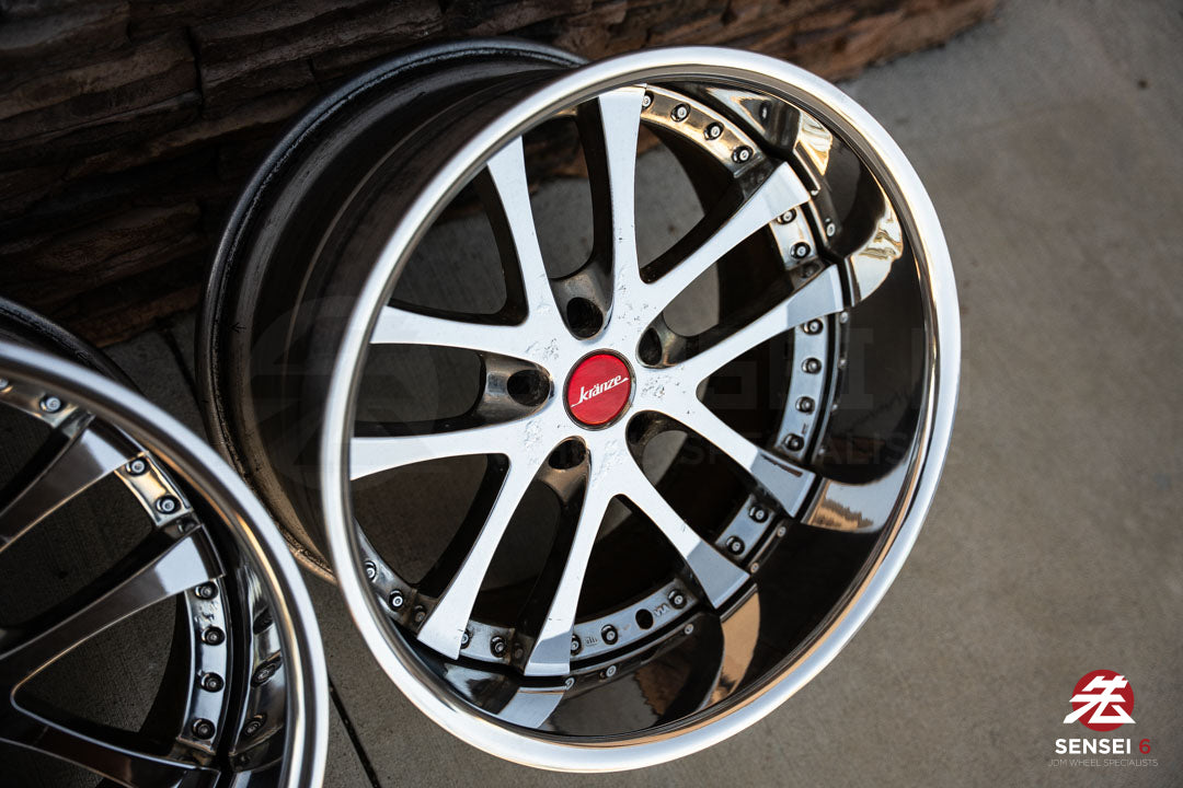 19" Weds Kranze LXZ (Used Wheels) / 5x114.3 / 19x9.5 +22, 19x11.5 -16 / Chrome