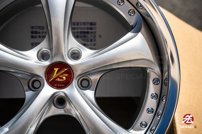 Trabajo VSKF# / 18x9.5 +14, 18x10.5 +15 / 5x114.3 / Gris claro plateado