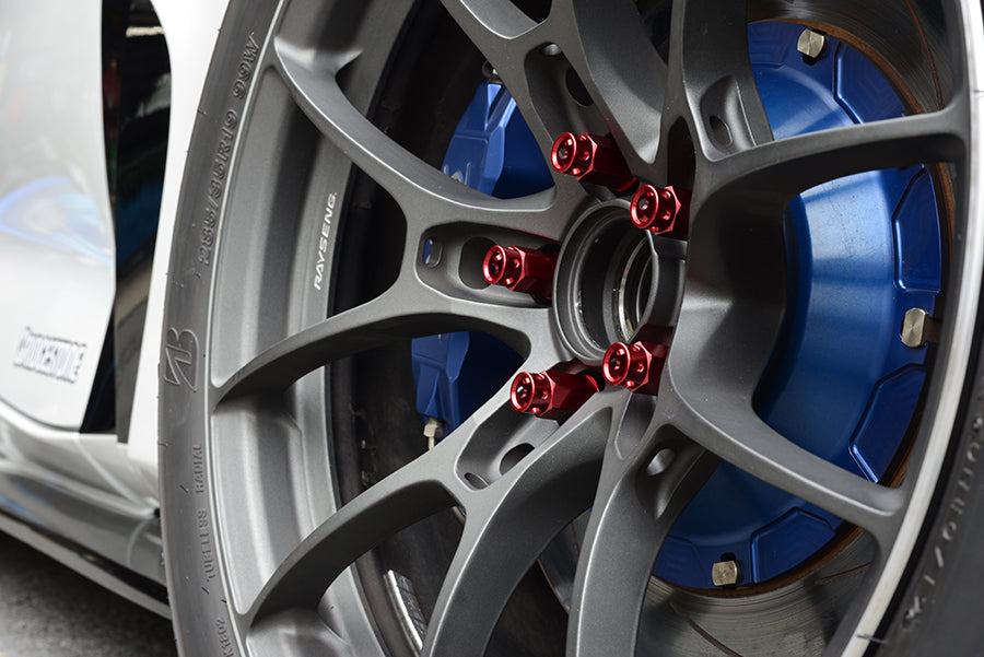 [IN STOCK] Project Kics Leggdura Racing Bolt M14 Ball Seat Bolt & Lock Set ZS44 (16 + 4 pcs) / M14x1.50 / Red (USED)