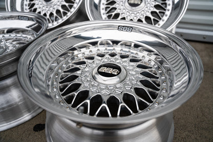 BBS RS de 17" [Double Step Lip] (Ruedas usadas, hechas a pedido) 