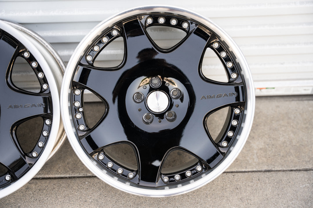 20インチ エイムゲイン G (中古ホイール) / 5x114.3 / 20x8.5 +41, 20x9.5 +41 / ブラック