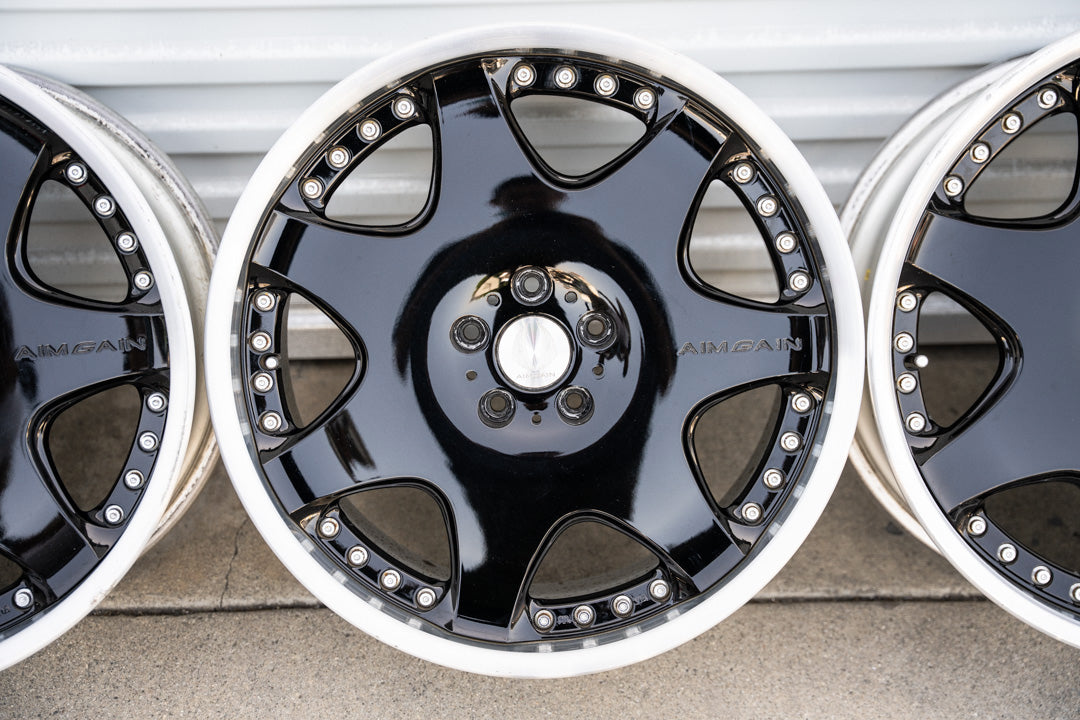 20インチ エイムゲイン G (中古ホイール) / 5x114.3 / 20x8.5 +41, 20x9.5 +41 / ブラック