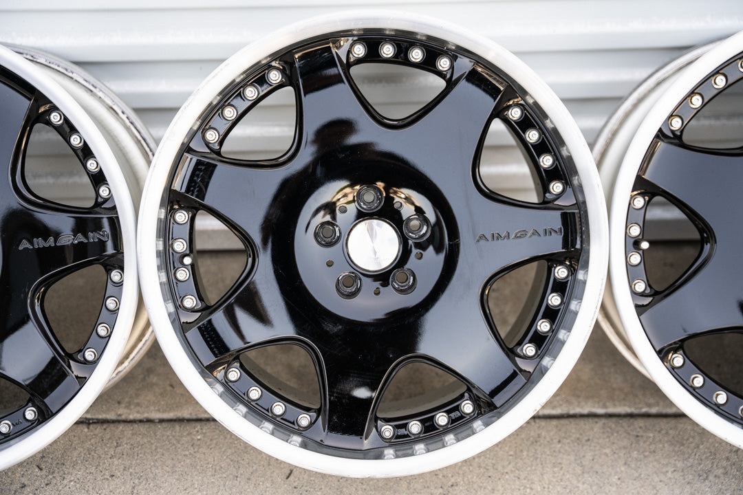 20インチ エイムゲイン G (中古ホイール) / 5x114.3 / 20x8.5 +41, 20x9.5 +41 / ブラック