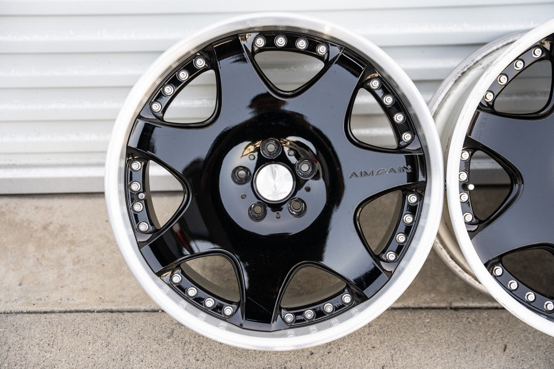 20インチ エイムゲイン G (中古ホイール) / 5x114.3 / 20x8.5 +41, 20x9.5 +41 / ブラック
