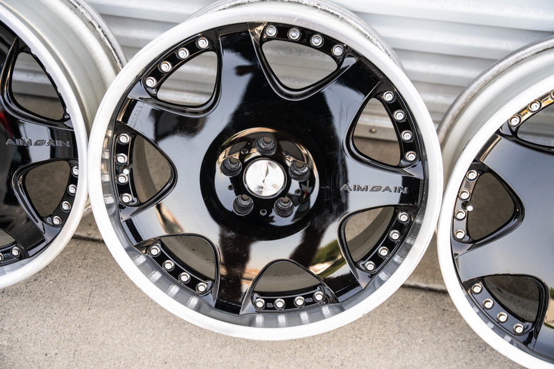 20インチ エイムゲイン G (中古ホイール) / 5x114.3 / 20x8.5 +41, 20x9.5 +41 / ブラック
