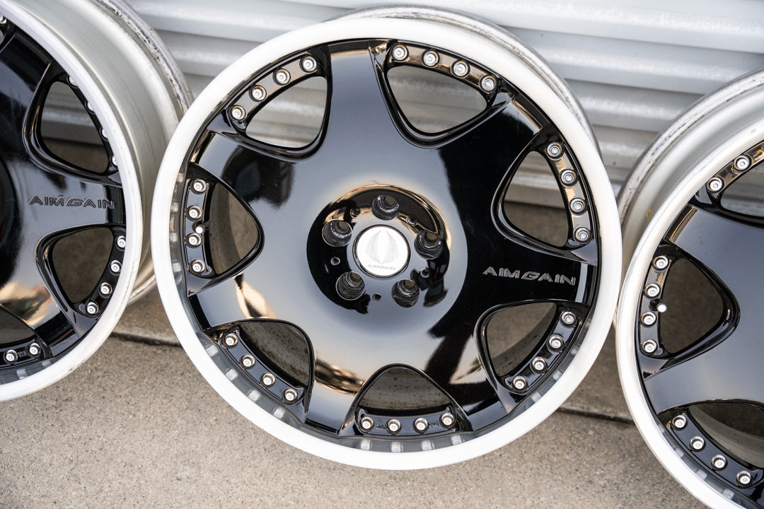 20インチ エイムゲイン G (中古ホイール) / 5x114.3 / 20x8.5 +41, 20x9.5 +41 / ブラック