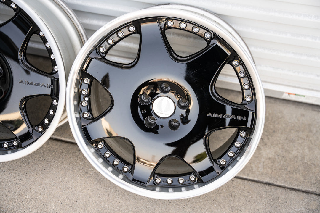 20インチ エイムゲイン G (中古ホイール) / 5x114.3 / 20x8.5 +41, 20x9.5 +41 / ブラック