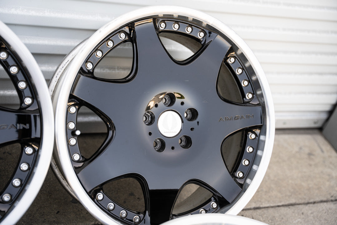 20インチ エイムゲイン G (中古ホイール) / 5x114.3 / 20x8.5 +41, 20x9.5 +41 / ブラック