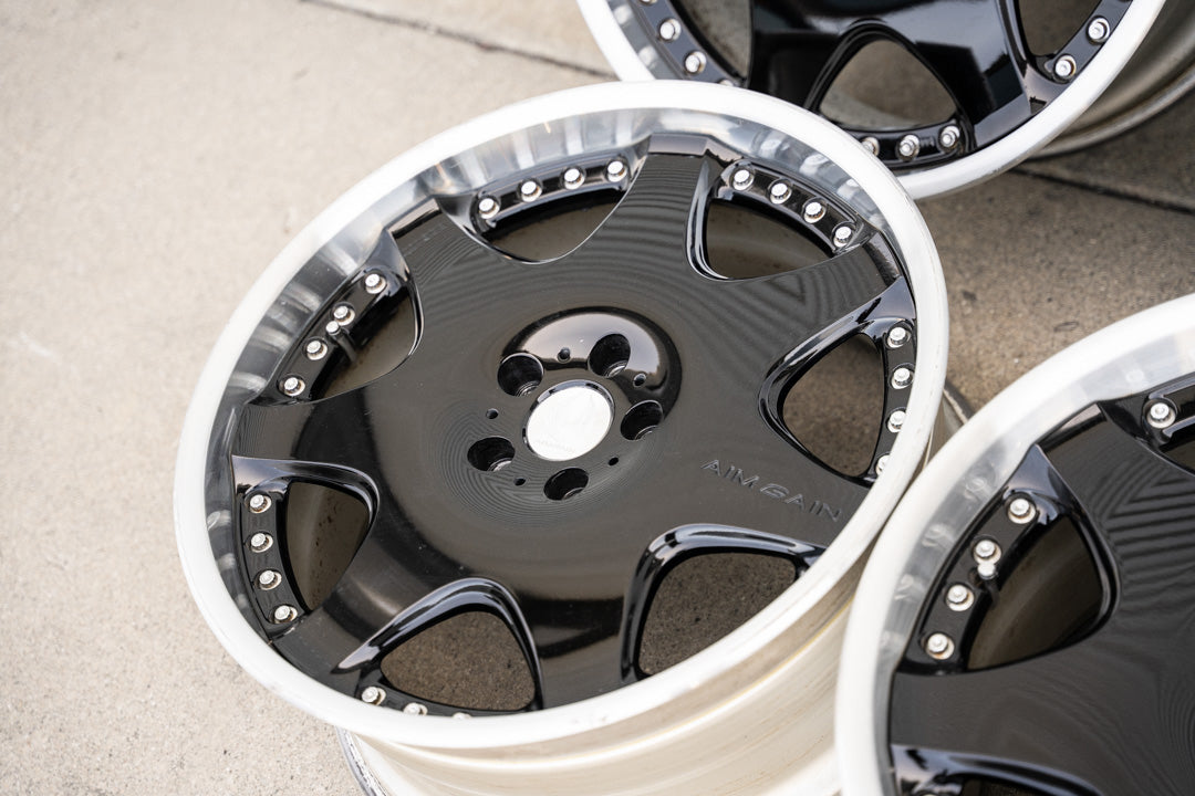 20インチ エイムゲイン G (中古ホイール) / 5x114.3 / 20x8.5 +41, 20x9.5 +41 / ブラック