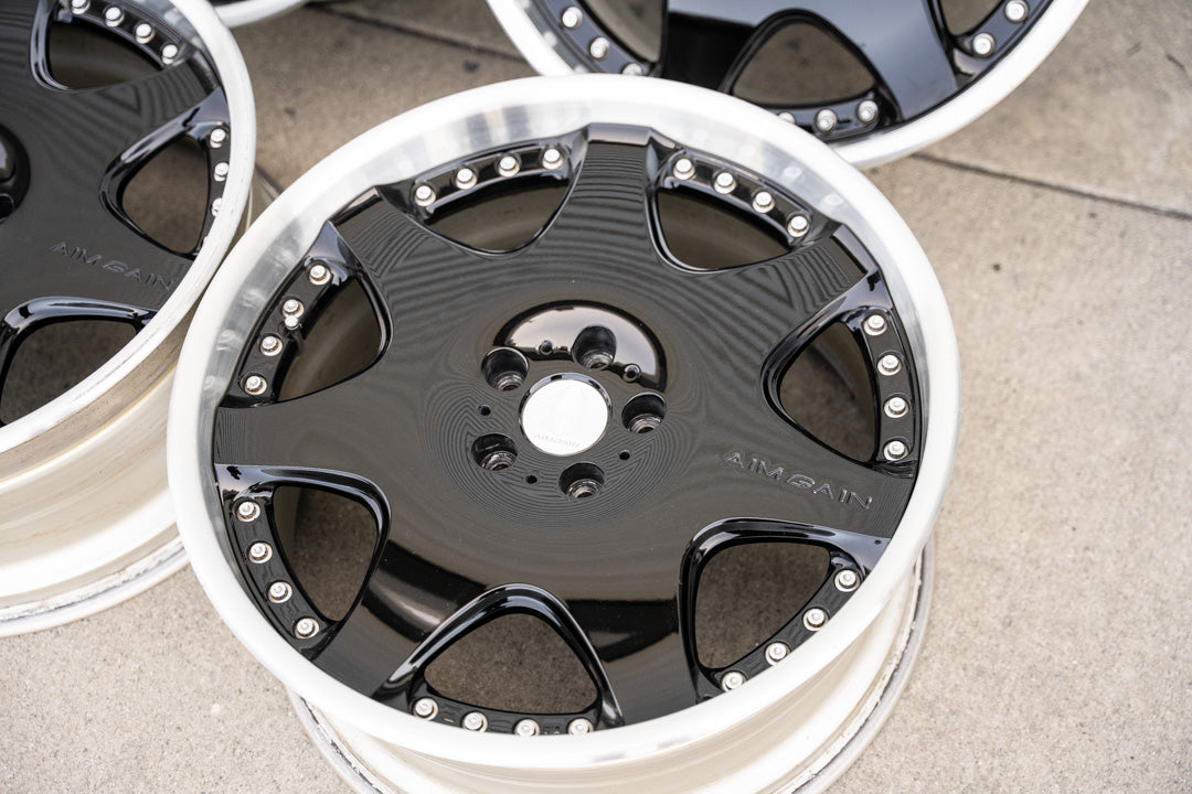20インチ エイムゲイン G (中古ホイール) / 5x114.3 / 20x8.5 +41, 20x9.5 +41 / ブラック