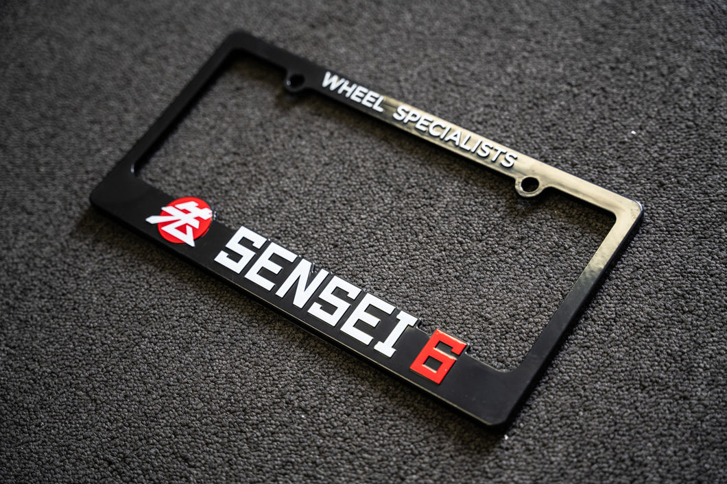 Sensei 6 License Plate Frame